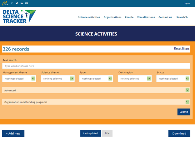 Science Activities Screenshot