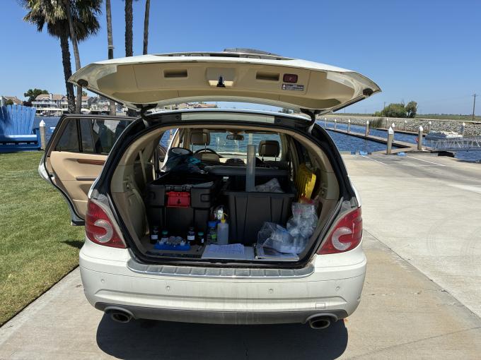 setting up a 'car lab' (Discovery Bay, May 7 2026)
